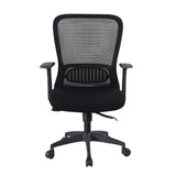 Silla Ejecutiva Nepal Negro 64x107cm Con Espaldar y Soporte Lumbar - SILLAS DE OFICINA | Bylmo