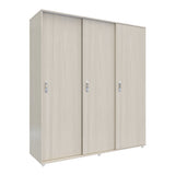 Closet Berlin Niebla y Blanco 180x200cm Con Cuatro Cajones y Dos Entrepaños - CLOSETS | Bylmo