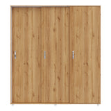 Closet Berlin Duna y Blanco 180x200cm Con Cuatro Cajones y Dos Entrepaños - CLOSETS | Bylmo