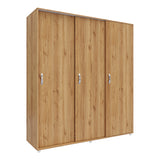 Closet Berlin Duna y Blanco 180x200cm Con Cuatro Cajones y Dos Entrepaños - CLOSETS | Bylmo