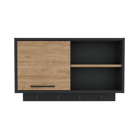 Mueble Auxiliar de Cocina Buxton Wengue y Miel 70x41.95cm Con Tres Compartimientos - BARRAS Y MUEBLES AUXILIARES | Bylmo