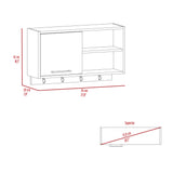 Mueble Auxiliar de Cocina Buxton Wengue y Miel 70x41.95cm Con Tres Compartimientos - BARRAS Y MUEBLES AUXILIARES | Bylmo