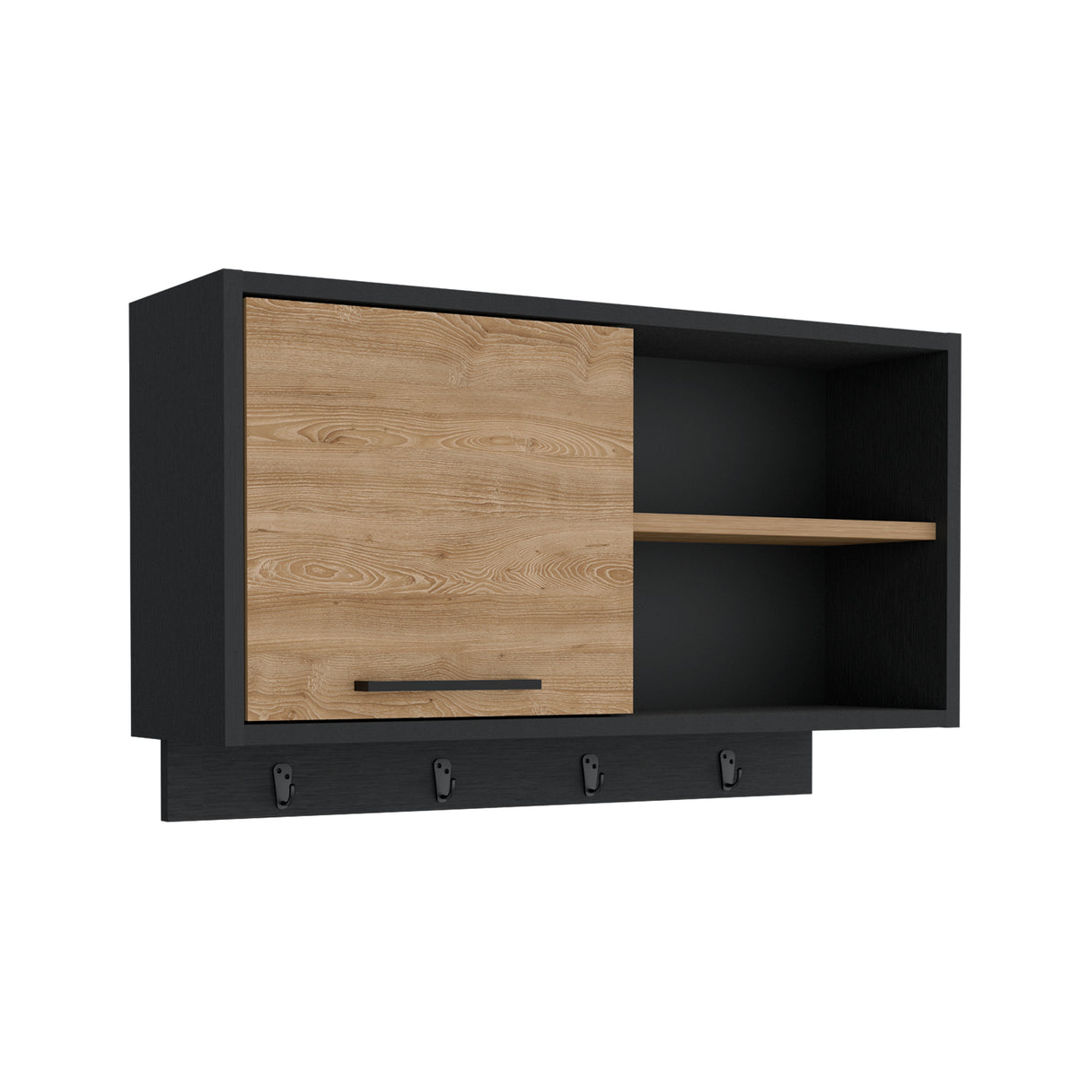 Mueble Auxiliar de Cocina Buxton Wengue y Miel 70x41.95cm Con Tres Compartimientos - BARRAS Y MUEBLES AUXILIARES | Bylmo