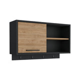 Mueble Auxiliar de Cocina Buxton Wengue y Miel 70x41.95cm Con Tres Compartimientos - BARRAS Y MUEBLES AUXILIARES | Bylmo