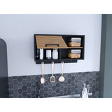 Mueble Auxiliar de Cocina Buxton Wengue y Miel 70x41.95cm Con Tres Compartimientos - BARRAS Y MUEBLES AUXILIARES | Bylmo