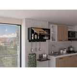 Mueble Auxiliar de Cocina Buxton Wengue y Miel 70x41.95cm Con Tres Compartimientos - BARRAS Y MUEBLES AUXILIARES | Bylmo
