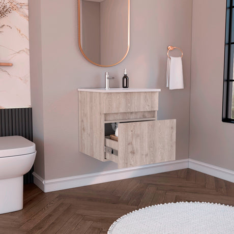 Mueble para Lavamanos Aydin Ceniza 50.1x52cm Flotante Sin Lavamanos - MUEBLES PARA LAVAMANOS | Bylmo