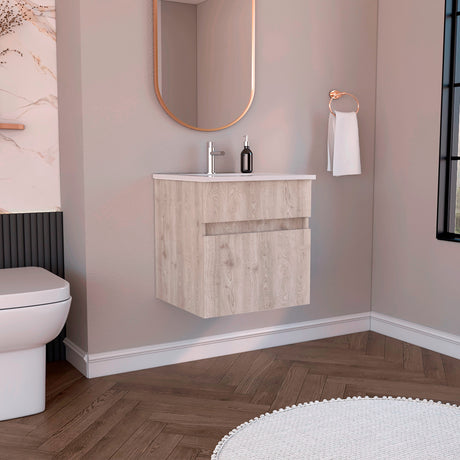 Mueble para Lavamanos Aydin Ceniza 50.1x52cm Flotante Sin Lavamanos - MUEBLES PARA LAVAMANOS | Bylmo