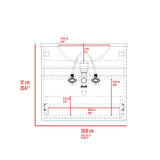 Mueble para Lavamanos Aydin Ceniza 59.1x52cm Flotante Sin Lavamanos - MUEBLES PARA LAVAMANOS | Bylmo