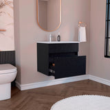 Mueble para Lavamanos Aydin Wengue 59.1x52cm Flotante Sin Lavamanos - MUEBLES PARA LAVAMANOS | Bylmo