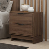 Mesa de Noche Maui Legno 49x56cm con Dos Cajones - MESAS DE NOCHE | Bylmo