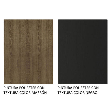 Cocina Life Marron y Negro 120x168cm con Mesón y sin Pozuelo - COCINAS | Bylmo