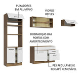 Cocina Integral Agata Marron y Blanco 270x225cm sin Mesón sin Pozuelo y Dos Cajones - COCINAS | Bylmo