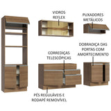 Cocina Integral Glamy Marrón Moderna 270x225cm MDP Siete Capas - COCINAS | Bylmo