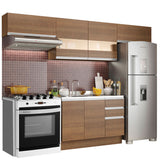 Cocina Integral Marina Marron 280x225cm sin Mesón y sin Pozuelo - COCINAS | Bylmo