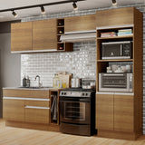 Cocina Integral Cristal Marron 290x225cm sin Mesón y sin Pozuelo - COCINAS | Bylmo