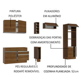 Cocina Integral Cristal Marron 290x225cm sin Mesón y sin Pozuelo - COCINAS | Bylmo