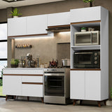 Cocina Integral Reims Blanco 260x210 cm Moderna Amplia y Resistente - COCINAS | Bylmo