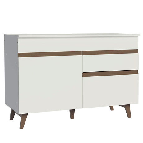 Mueble Inferior de Cocina Reims Blanco 120x83cm con Mesón de Madera - MUEBLES INFERIORES DE COCINA | Bylmo