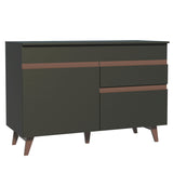 Mueble Inferior de Cocina Reims Negro 120x83cm con Mesón de Madera - MUEBLES INFERIORES DE COCINA | Bylmo