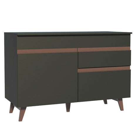 Mueble Inferior de Cocina Reims Negro 120x83cm con Mesón de Madera - MUEBLES INFERIORES DE COCINA | Bylmo