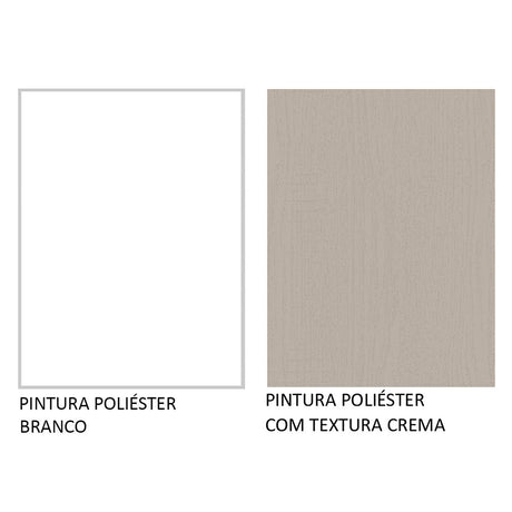 Mueble Inferior de Cocina Agata Blanco y Crema 60x84cm con Mesón de Madera y Una Puerta - MUEBLES INFERIORES DE COCINA | Bylmo