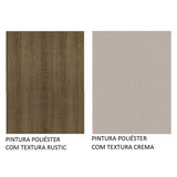 Mueble Inferior de Cocina Agata Marron y Crema 60x84cm con Mesón de Madera y Una Puerta - MUEBLES INFERIORES DE COCINA | Bylmo