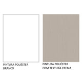 Mueble Inferior de Cocina Agata Blanco y Crema 94x84cm con Mesón de Madera - MUEBLES INFERIORES DE COCINA | Bylmo