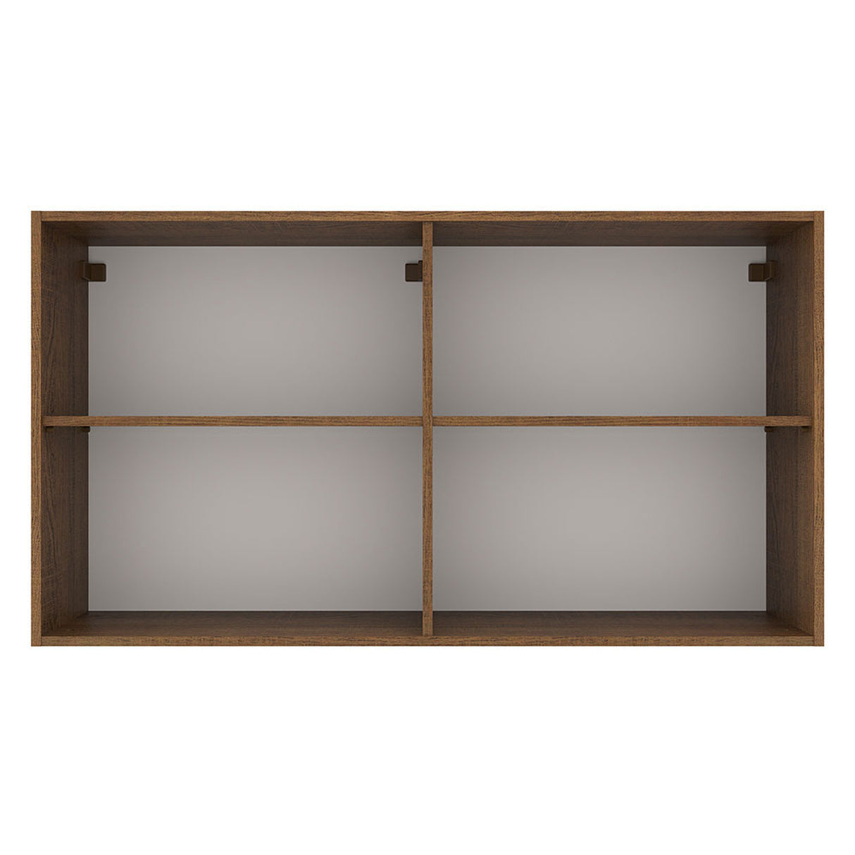 Mueble Superior de Cocina Agata Marron y Blanco 120x66cm con Dos Entrepaños - MUEBLES SUPERIORES DE COCINA | Bylmo