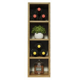 Mueble Superior de Cocina Marron 20x66cm con Tres Entrepaños - MUEBLES SUPERIORES DE COCINA | Bylmo