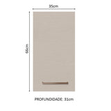 Mueble Superior de Cocina Agata Blanco y Crema 35x66cm con Un Entrepaño - MUEBLES SUPERIORES DE COCINA | Bylmo