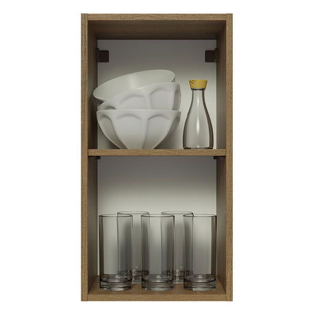 Mueble Superior de Cocina Glamy Marron 35x66cm con Un Entrepaño - MUEBLES SUPERIORES DE COCINA | Bylmo