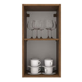 Mueble Superior de Cocina Agata Marron y Crema 35x66cm con Un Entrepaño - MUEBLES SUPERIORES DE COCINA | Bylmo