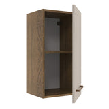 Mueble Superior de Cocina Agata Marron y Crema 35x66cm con Un Entrepaño - MUEBLES SUPERIORES DE COCINA | Bylmo