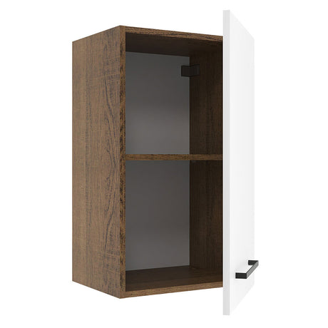 Mueble Superior de Cocina Agata Marron y Blanco 40x66cm con Un Entrepaño - MUEBLES SUPERIORES DE COCINA | Bylmo