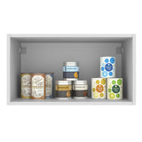 Mueble Superior de Cocina Agata Blanco y Crema 60x33cm Sin Entrepaños - MUEBLES SUPERIORES DE COCINA | Bylmo