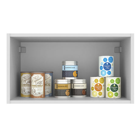 Mueble Superior de Cocina Agata Blanco y Crema 60x33cm Sin Entrepaños - MUEBLES SUPERIORES DE COCINA | Bylmo
