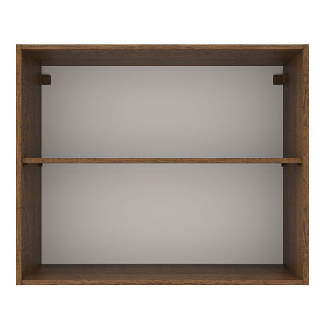 Mueble Superior de Cocina Agata Marron y Crema 80x66cm con Un Entrepaño - MUEBLES SUPERIORES DE COCINA | Bylmo