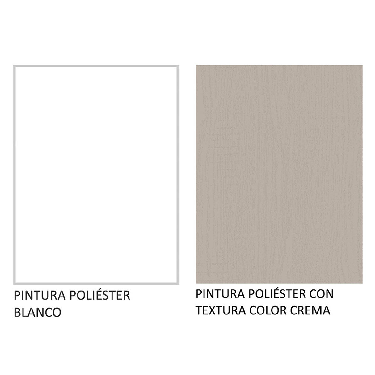 Mueble Superior de Cocina Agata Blanco y Crema 80x33cm Sin Entrepaños - MUEBLES SUPERIORES DE COCINA | Bylmo