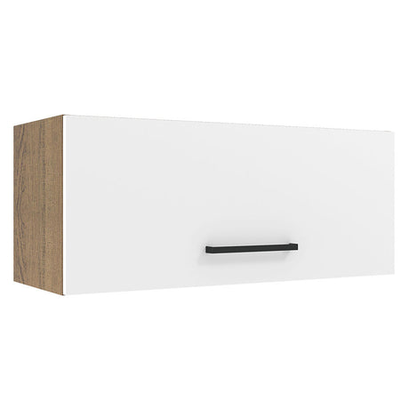Mueble Superior de Cocina Agata Marron y Blanco 80x33cm Sin Entrepaños - MUEBLES SUPERIORES DE COCINA | Bylmo
