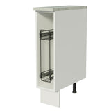 Mueble Auxiliar de Cocina Glamy Blanco y Gris 20x84cm Para Condimentos