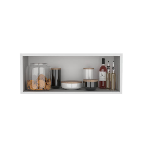 Mueble Superior de Cocina Blanco 76.2x30.4cm sin Puertas y sin Entrepaños - MUEBLES SUPERIORES DE COCINA | Bylmo