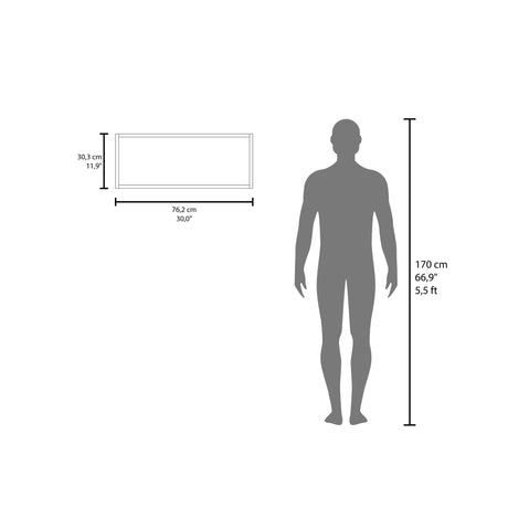 Mueble Superior de Cocina Blanco 76.2x30.4cm sin Puertas y sin Entrepaños - MUEBLES SUPERIORES DE COCINA | Bylmo