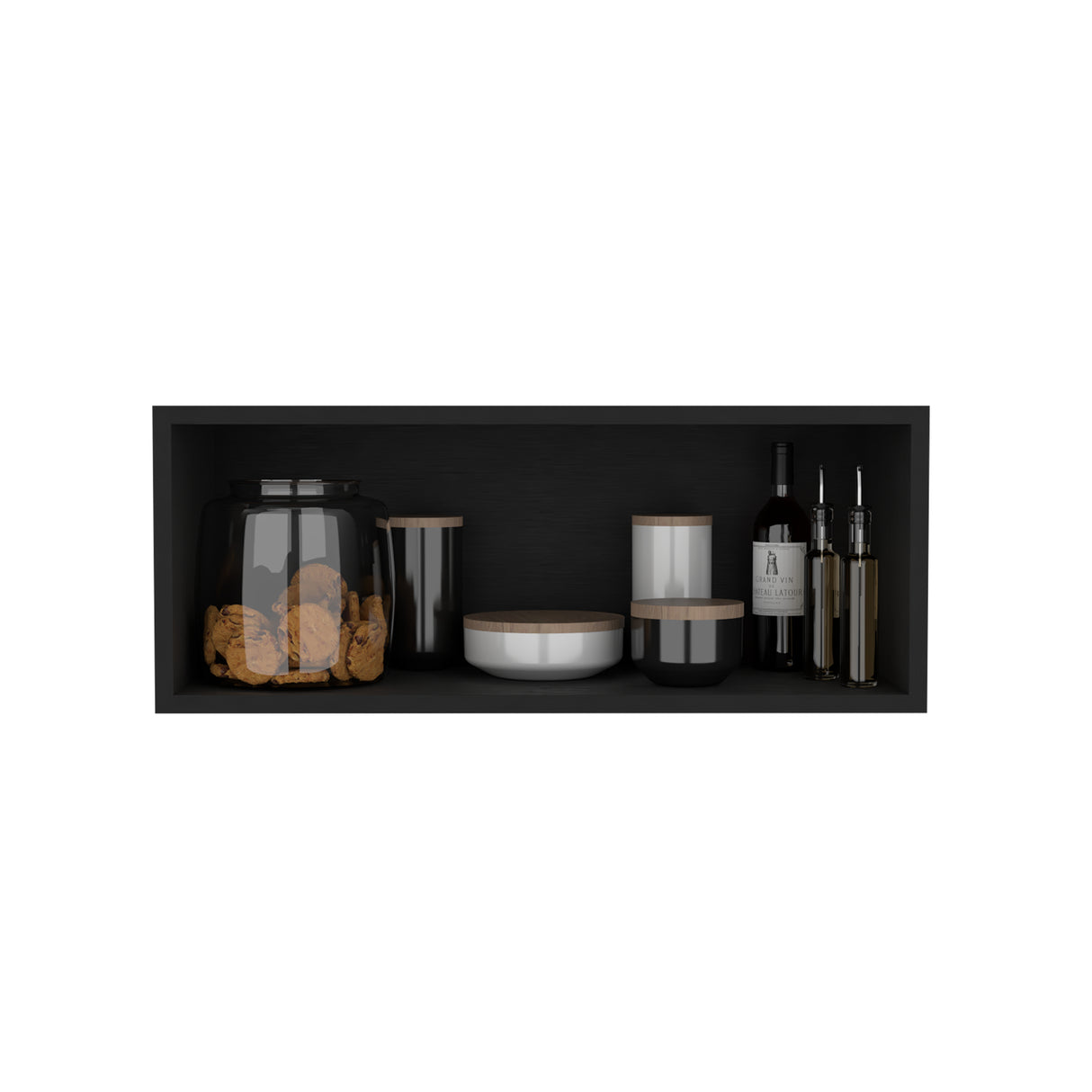 Mueble Superior de Cocina Wengue 76.2x30.4cm sin Puertas y sin Entrepaños - MUEBLES SUPERIORES DE COCINA | Bylmo