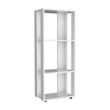 Biblioteca Office Blanco 40x100cm Rectangular Con Tres Compartimientos - BIBLIOTECAS Y ESTANTERIAS | Bylmo