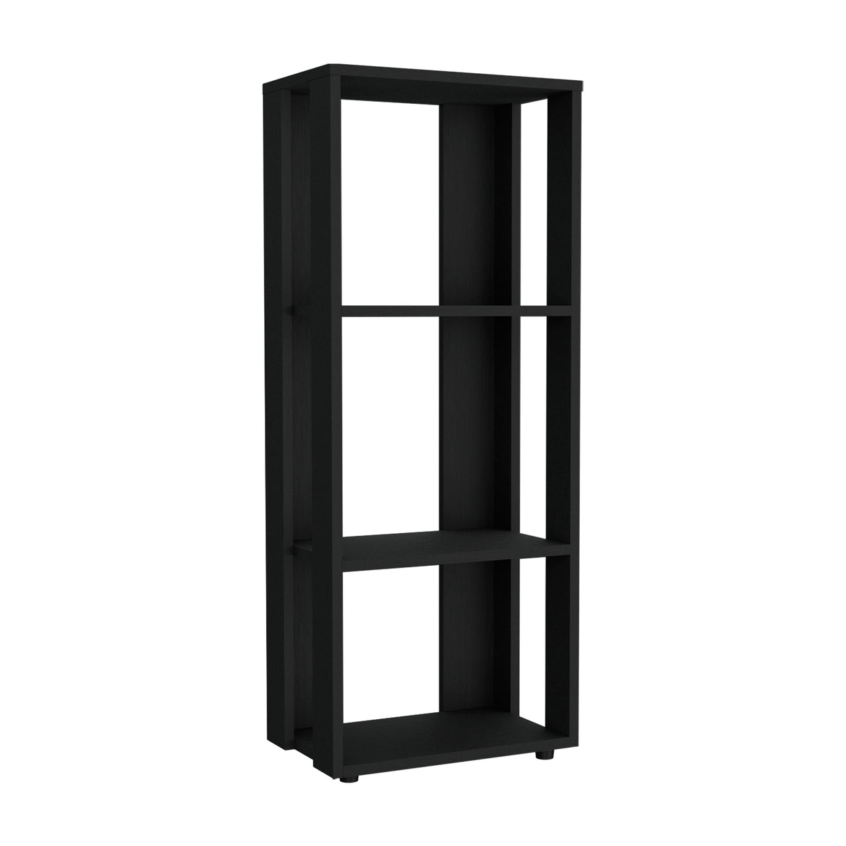 Biblioteca Office Wengue 40x100cm Rectangular Con Tres Compartimientos - BIBLIOTECAS Y ESTANTERIAS | Bylmo