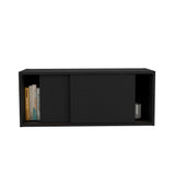 Estanteria Flotante Note Wengue 81x33cm Rectangular Con Un Compartimiento - BIBLIOTECAS Y ESTANTERIAS | Bylmo