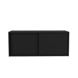 Estanteria Flotante Note Wengue 81x33cm Rectangular Con Un Compartimiento - BIBLIOTECAS Y ESTANTERIAS | Bylmo