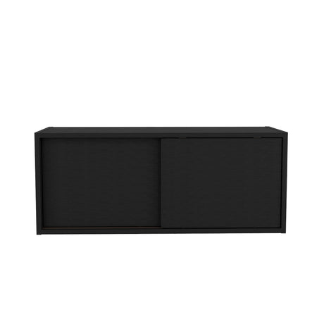 Estanteria Flotante Note Wengue 81x33cm Rectangular Con Un Compartimiento - BIBLIOTECAS Y ESTANTERIAS | Bylmo