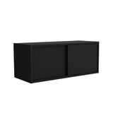 Estanteria Flotante Note Wengue 81x33cm Rectangular Con Un Compartimiento - BIBLIOTECAS Y ESTANTERIAS | Bylmo